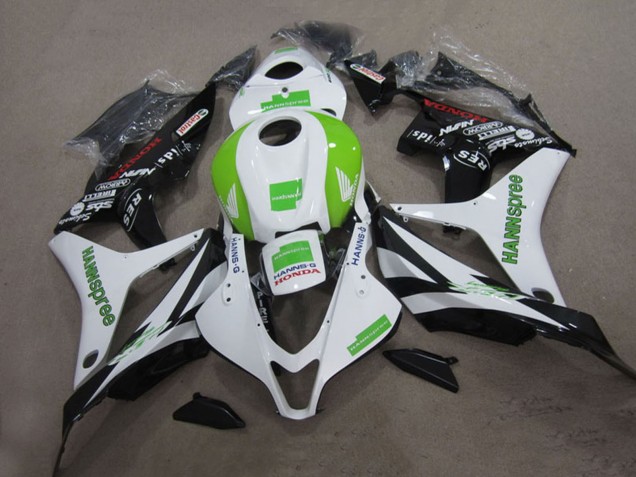 Venta Carenados Moto Honda CBR1000RR 2004-2005 - Blanco Verde Negro Brillante Hannspree