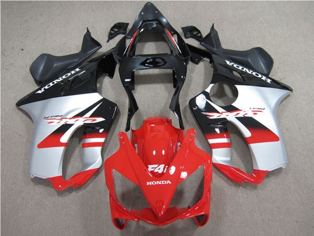 Venta Carenados Moto Honda CBR600 F4i 2001-2003 - Plata Rojo Negro Brillante