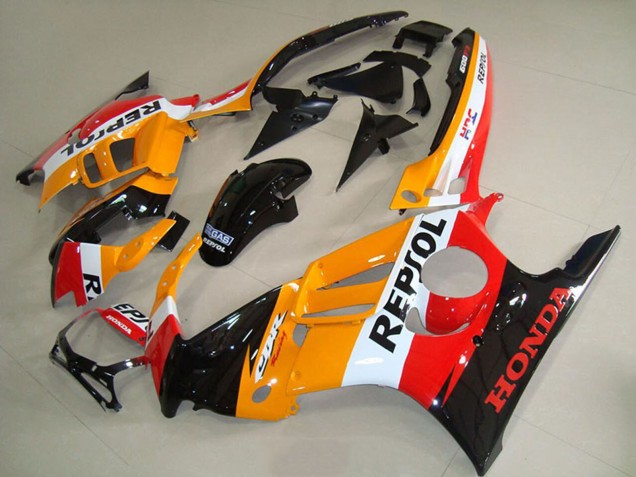 Venta Carenados Moto Honda CBR600 F3 1995-1996 - Naranja Blanco Negro Brillante Repsol