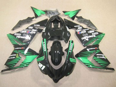 Venta Carenados Moto Kawasaki ZX10R 2004-2005 - Negro Verde C-Shock Monstruo