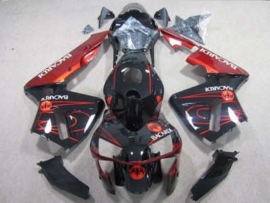 Venta Carenados Moto Kawasaki ZX10R 2004-2005 - Negro Rojo Racardi