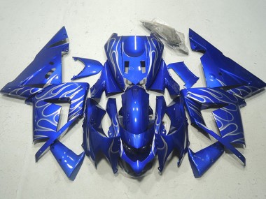 Venta Carenados Moto Kawasaki ZX10R 2004-2005 - Azul Blanco Llama