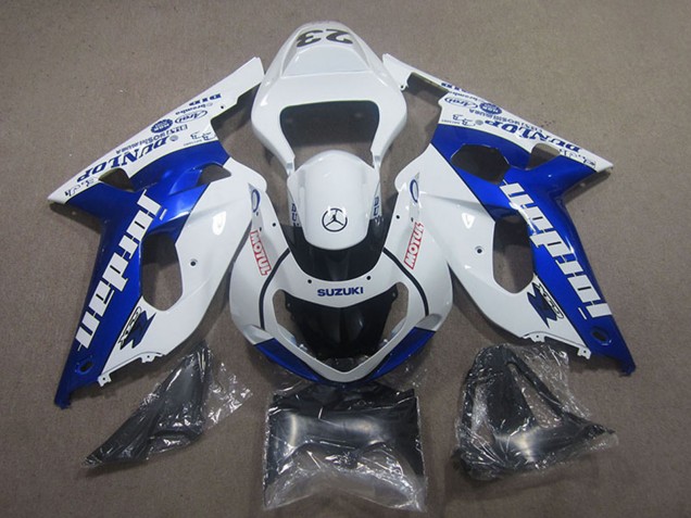 Venta Carenados Moto Suzuki GSXR 750 2001-2003 - Blanco Azul Motul Jordan
