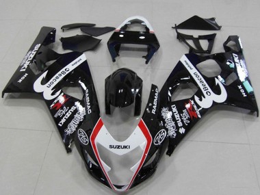 Venta Carenados Moto Suzuki GSXR 750 2004-2005 - Negro Brillante Blanco Rojo Faro