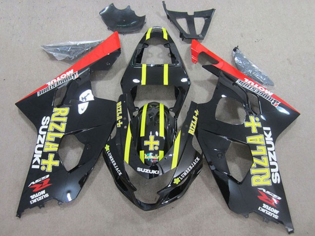 Venta Carenados Moto Suzuki GSXR 750 2004-2005 - Negro Rojo Amarillo Rizla