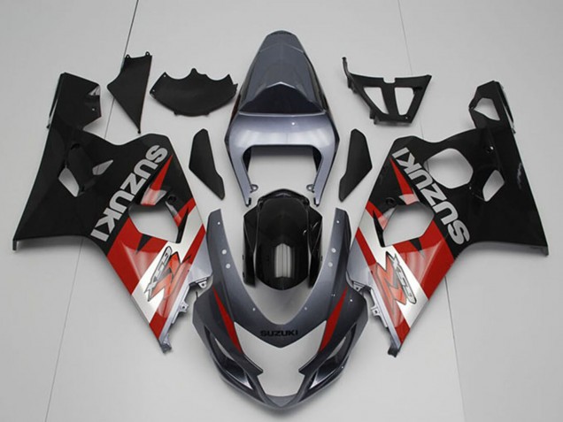 Venta Carenados Moto Suzuki GSXR 750 2004-2005 - Plata Gris Rojo Negro