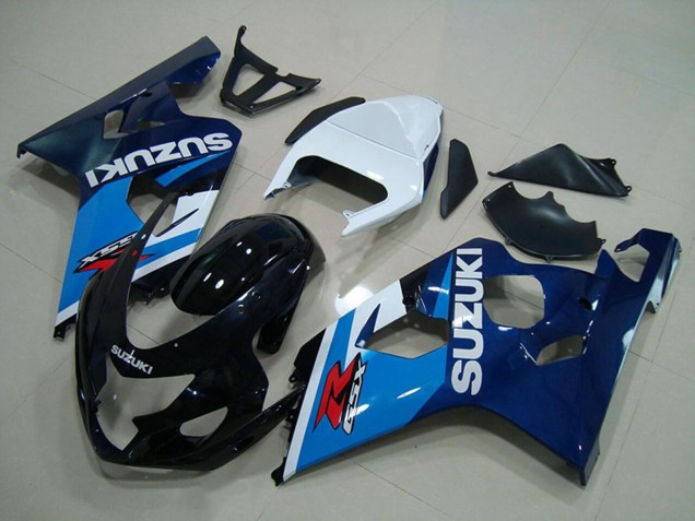 Venta Carenados Moto Suzuki GSXR 750 2004-2005 - Blanco Azul Negro Brillante
