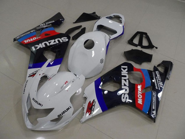 Venta Carenados Moto Suzuki GSXR 750 2004-2005 - Blanco Azul Rojo Negro Motul