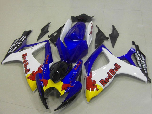 Venta Carenados Moto Suzuki GSXR 750 2006-2007 - Azul Blanco Amarillo Rojo Bull