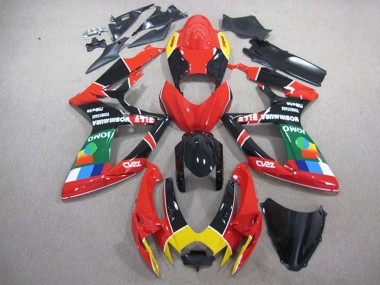 Venta Carenados Moto Suzuki GSXR 750 2006-2007 - Rojo Negro Amarillo Verde JOMO