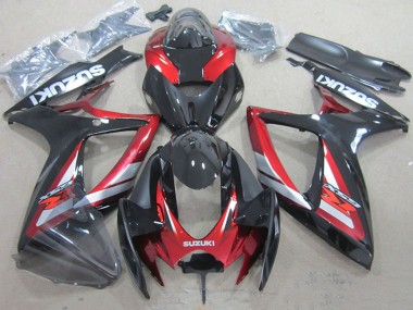 Venta Carenados Moto Suzuki GSXR 750 2006-2007 - Rojo Negro Brillante