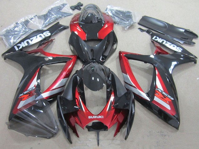 Venta Carenados Moto Suzuki GSXR 750 2006-2007 - Rojo Negro Brillante