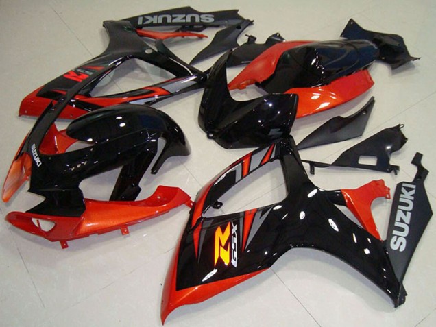 Venta Carenado Moto Suzuki GSXR 750 2006-2007 - Naranja Negro Brillante