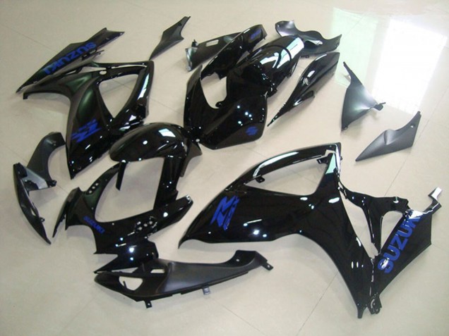 Venta Carenados Moto Suzuki GSXR 750 2006-2007 - Negro Brillante Azul Calcomanía
