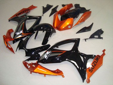 Venta Carenados Moto Suzuki GSXR 750 2006-2007 - Naranja Negro Brillante