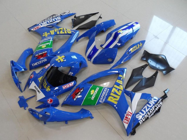Venta Carenados Moto Suzuki GSXR 750 2006-2007 - Azul Blanco Verde Negro Oro Rizla
