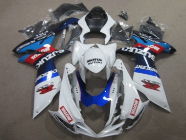 Venta Carenados Moto Suzuki GSXR 750 2011-2024 - Blanco Azul Motul
