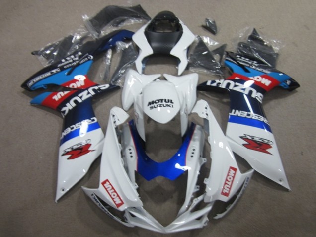Venta Carenados Moto Suzuki GSXR 750 2011-2024 - Blanco Azul Motul