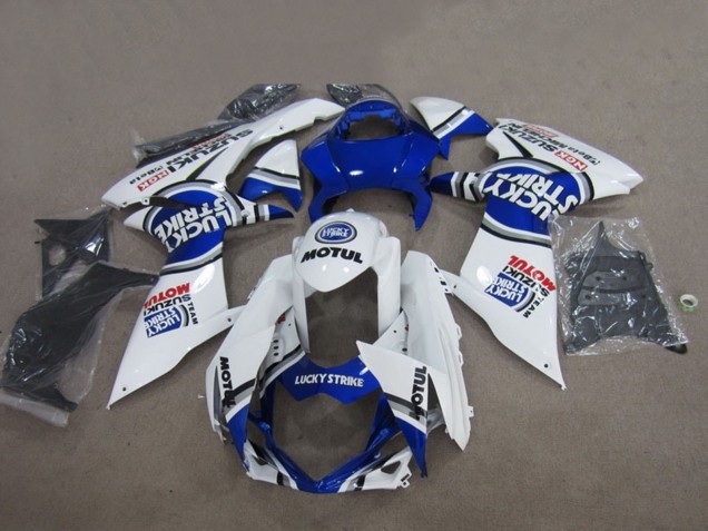 Venta Carenados Moto Suzuki GSXR 750 2011-2024 - Blanco Lucky Strike Motul