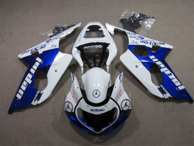 Venta Carenados Moto Suzuki GSXR 1000 2000-2002 - Blanco Azul Jordan Motul