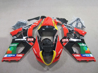 Venta Carenados Moto Suzuki GSXR 1000 2003-2004 - Rojo Amarillo Verde Negro