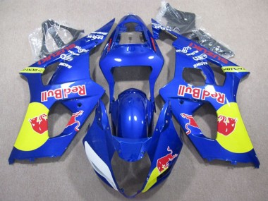 Venta Carenados Moto Suzuki GSXR 1000 2003-2004 - Azul Amarillo Rojo Bull