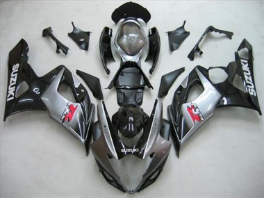 Venta Kits Carenado Moto Suzuki GSXR 1000 2005-2006 - Negro Brillante Plata Rojo