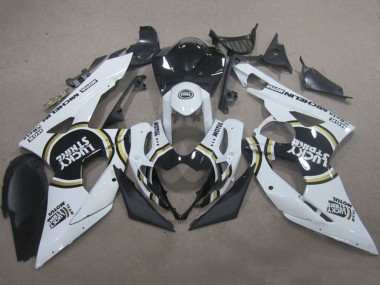 Venta Carenados Moto Suzuki GSXR 1000 2005-2006 - Blanco Negro Lucky Strike Motul