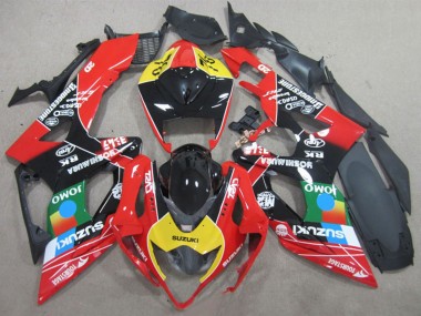 Venta Carenados Moto Suzuki GSXR 1000 2005-2006 - Negro Rojo Amarillo Azul JOMO