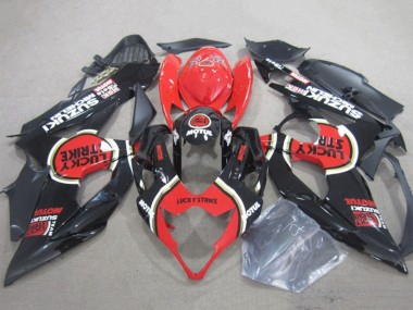 Venta Carenados Moto Suzuki GSXR 1000 2005-2006 - Negro Rojo Lucky Strike Motul