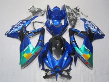 Venta Carenados Moto Suzuki GSXR 1000 2007-2008 - Azul Verde Negro JOMO