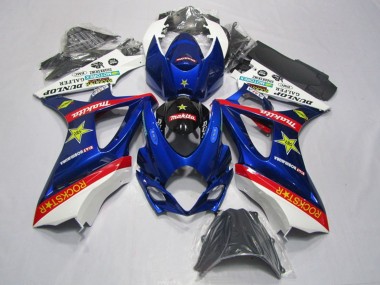 Venta Kits Carenado Moto Suzuki GSXR 1000 2007-2008 - Blanco Azul Rojo Negro Rockstar