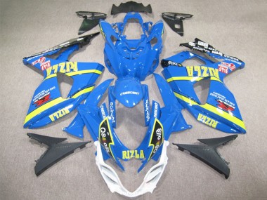 Venta Carenados Moto Suzuki GSXR 1000 2009-2016 - Azul Amarillo Rizla Q8 Oils