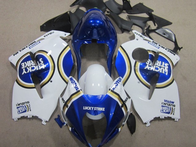 Venta Carenados Moto Suzuki GSXR 1300 Hayabusa 1996-2007 - Blanco Azul Motul Lucky Strike