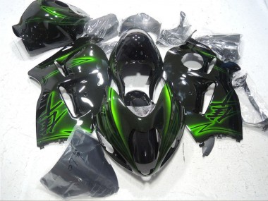 Venta Carenados Moto Suzuki GSXR 1300 Hayabusa 1996-2007 - Negro Brillante Verde