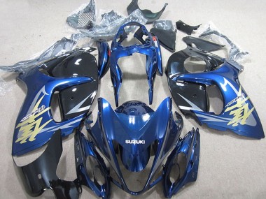 Venta Carenados Moto Suzuki GSXR 1300 Hayabusa 2008-2020 - Azul Blanco Oro Calcomanía