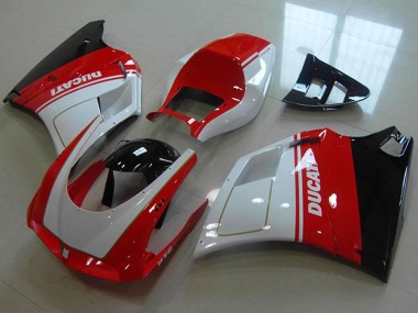 Venta Carenados Moto Ducati 916 1993-2005 - Blanco Rojo Negro Brillante