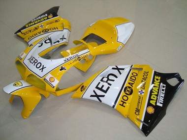 Venta Carenados Moto Ducati 748 916 996 996S 1993-2005 - Blanco Amarillo Negro Brillante Xerox