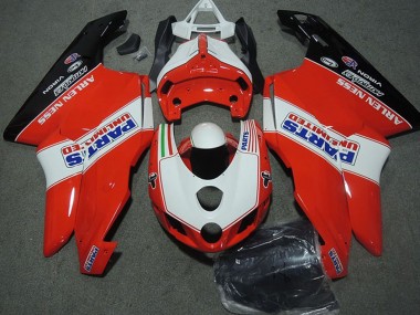 Venta Carenados Moto Ducati 749 999 2003-2004 - Blanco Rojo Negro Brillante Parts Unlimited