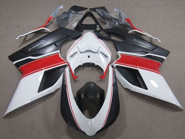Venta Carenados Moto Ducati 848 1098 1198 2007-2014 - Blanco Rojo Negro Mate Marvic
