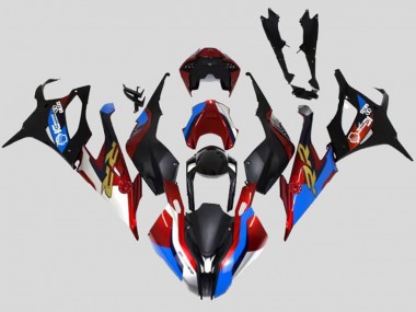 Venta Carenados Moto BMW S1000RR 2019-2022 - Negro Azul Rojo Oro EstiloCarrera