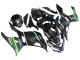 Venta Carenados Moto Kawasaki EX400 2018-2024 - Negro Mate Verde Monstruo Showr Nieve