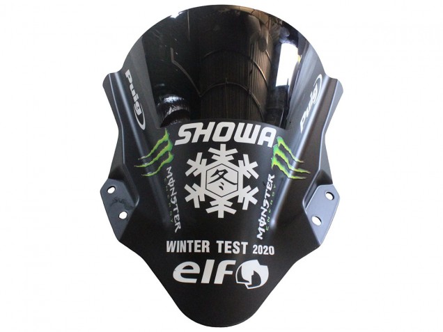 Venta Carenados Moto Kawasaki EX400 2018-2024 - Negro Mate Verde Monstruo Showr Nieve