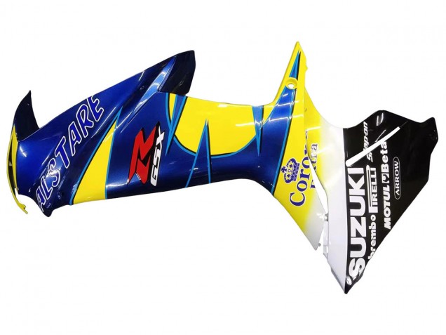 Venta Carenados Moto Suzuki GSXR 600/750 2011-2024 - Amarillo Azul Blanco Negro Corona Extra Alstare