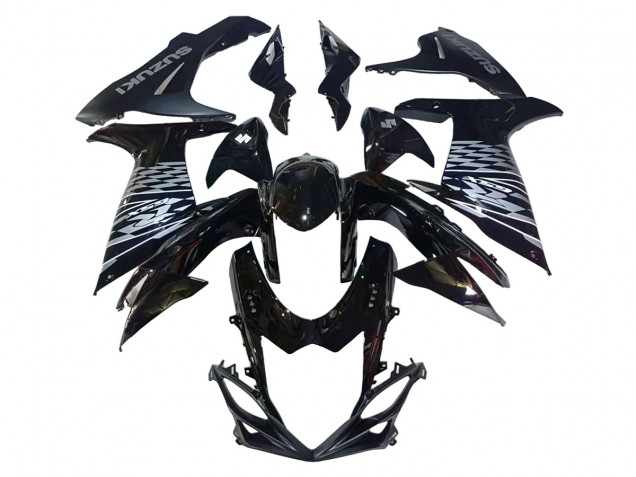Venta Carenados Moto Suzuki GSXR 600/750 2011-2024 - Negro Brillante Plata