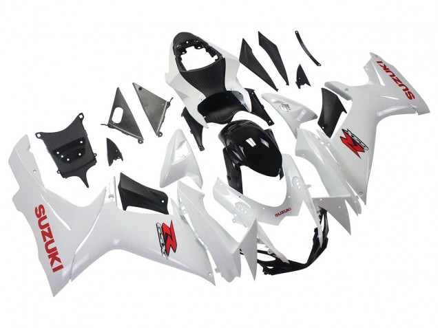 Venta Carenados Moto Suzuki GSXR 600/750 2011-2024 - Blanco Negro Brillante Rojo Calcomanía