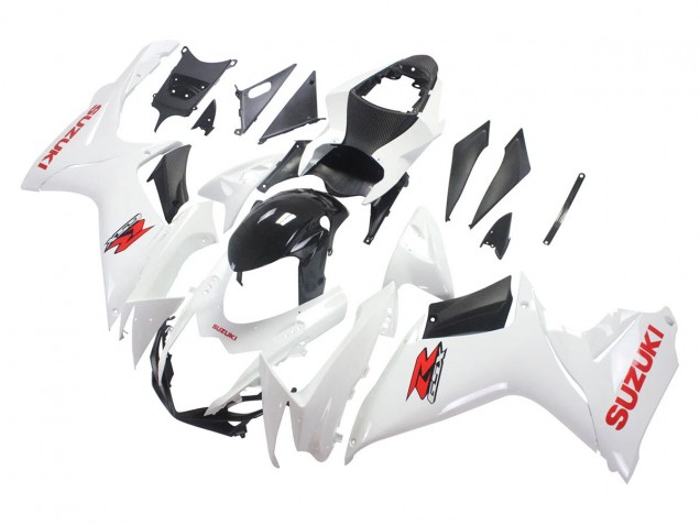 Venta Carenados Moto Suzuki GSXR 600/750 2011-2024 - Blanco Negro Brillante Rojo Calcomanía