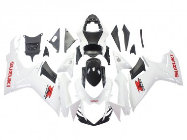 Venta Carenados Moto Suzuki GSXR 600/750 2011-2024 - Blanco Negro Brillante Rojo Calcomanía