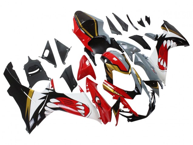Venta Carenados Moto Suzuki GSXR 600/750 2011-2024 - Rojo Oro Gris Negro Blanco Tiburón