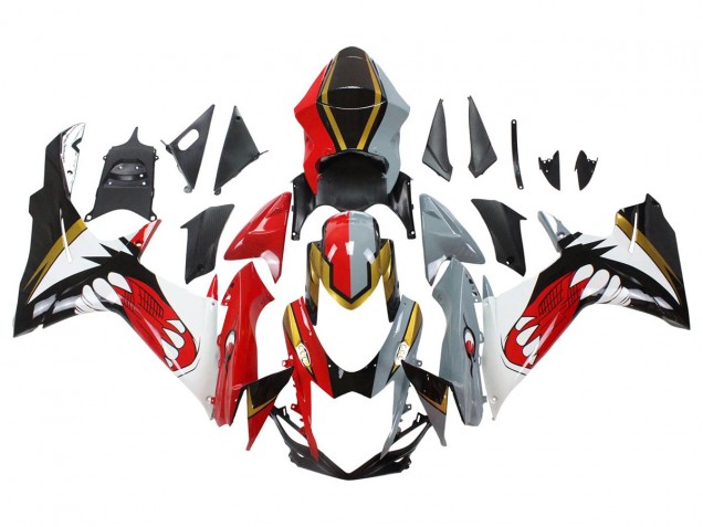 Venta Carenados Moto Suzuki GSXR 600/750 2011-2024 - Rojo Oro Gris Negro Blanco Tiburón